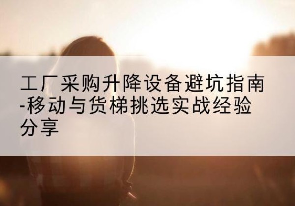 藤县移动式升降机怎么选-工厂采购升降设备避坑指南-移动与货梯挑选实战经验分享